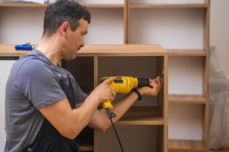 Custom Bookshelves Installation in Durham, NC